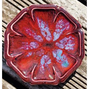 Porcelain Stoneware Dish By Frederic Kiefer, Art Nouveau, Sèvres