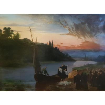 Great History Chart 1824 Jean Truchot The Funéral Isabeau De Baviere Convoy