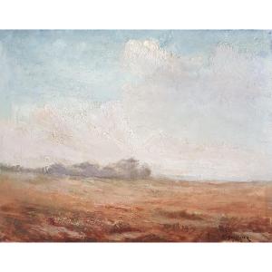 Painting By Pierre Molinier (1900-1976) Effects Of Winds Landscape Of The Lot Et Garonne Bordeaux Agen