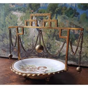 Baguier Cup Empty Ceramic Pocket Decor Putto Alphonse Giroux & Cie Paris