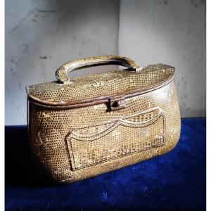 Rare: Huntley & Palmers, Cookie Tin, Lithographed Sheet Metal, Snake Handbag, 1908