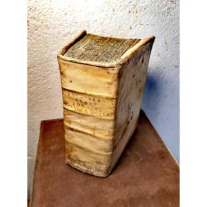 Rare Vellum Book, Study Of Geometry 1603, Euclidis Elementorum Libri XV Christophoro Clavio
