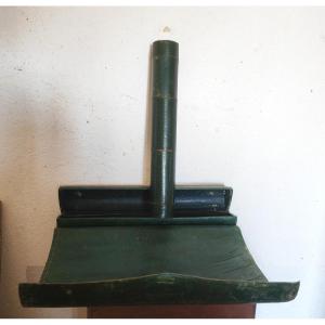 Interesting Travel Writing Case, Baradelle In Green Leather, 19th Century