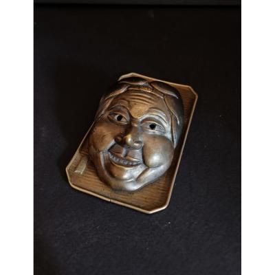 Card Holder, Brass And Silver Letter Clip, Meiji Japan, Nineteenth Century