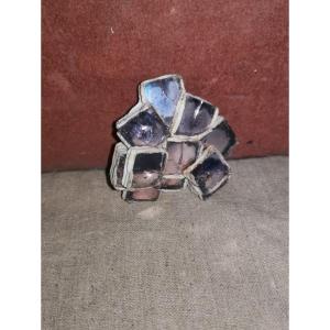 Line Vautrin, Talosel Brooch, Cubes, Mirror, Circa 1960-70's