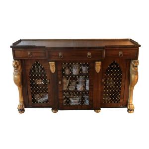 George IV English Rosewood Sideboard Attributed To Gillows
