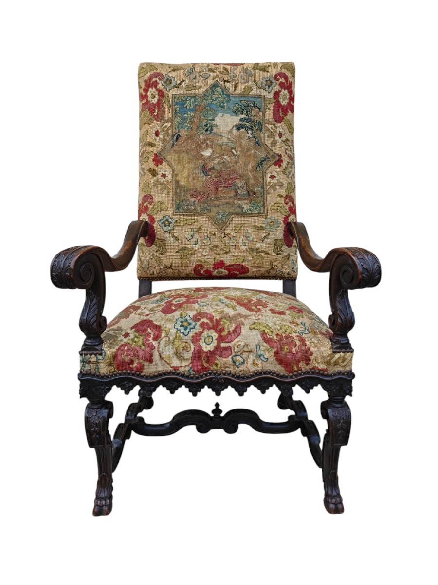 Poltrona milanese Luigi XIV