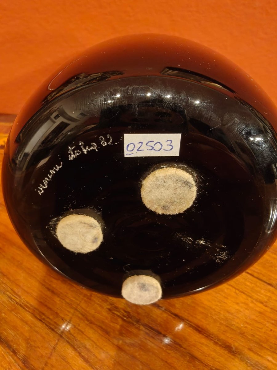 Vaso nero Carlo Scarpa per Venini-photo-1