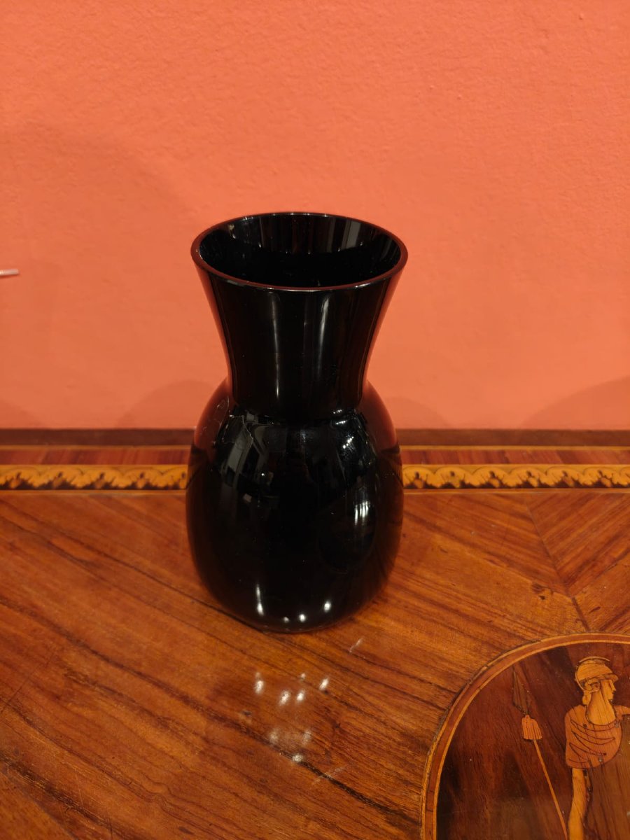 Vaso nero Carlo Scarpa per Venini-photo-2