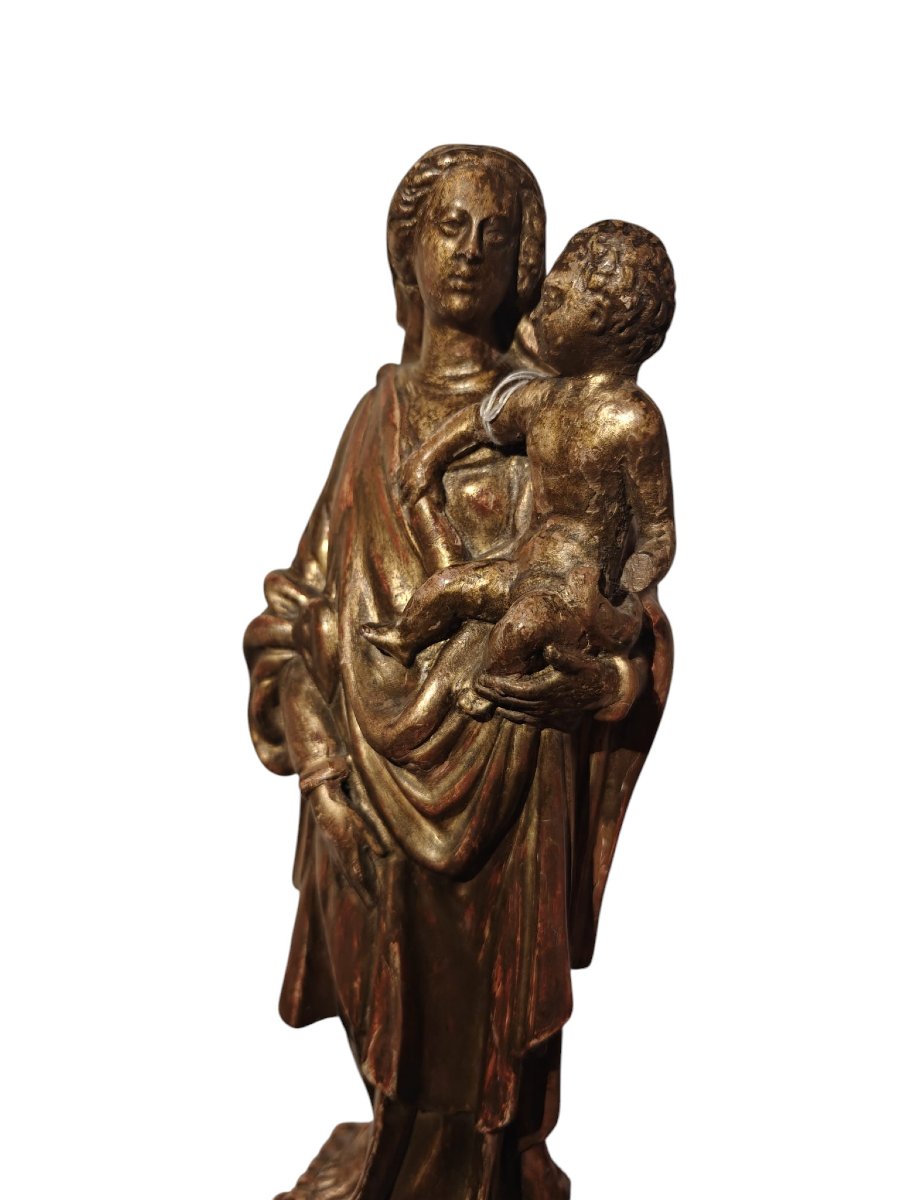 Scultura lignea di Madonna con Bambino-photo-6