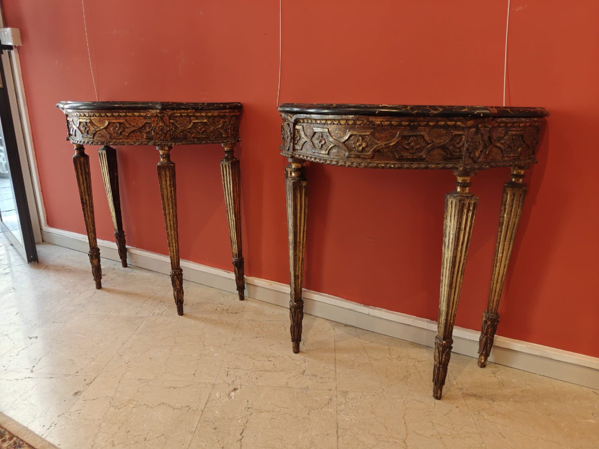 Coppia di Consolle neoclassiche-photo-7