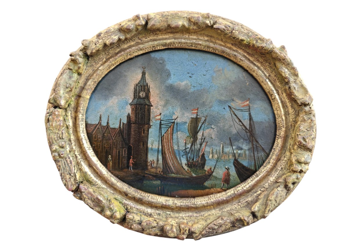 Paesaggio con marina