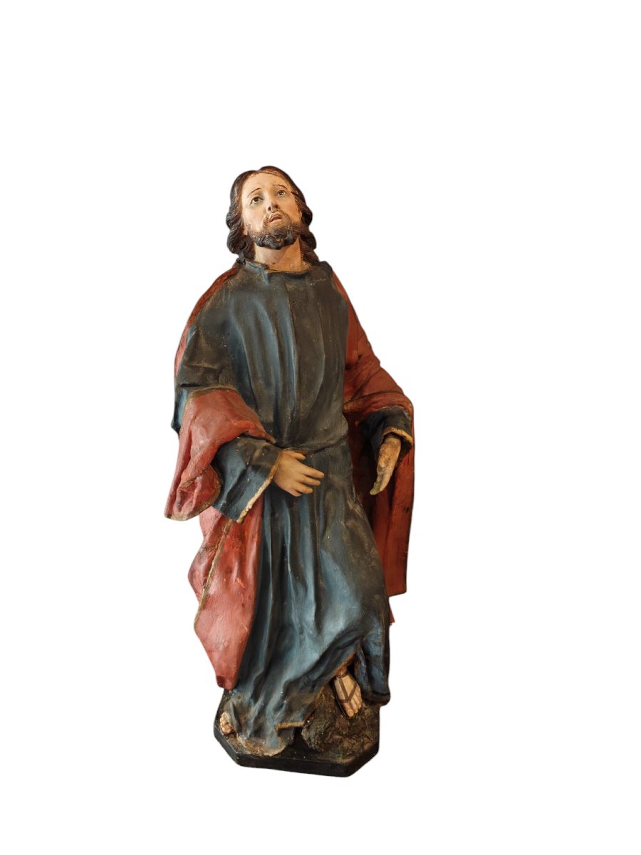 Cristo in cartapesta e terracotta-photo-1