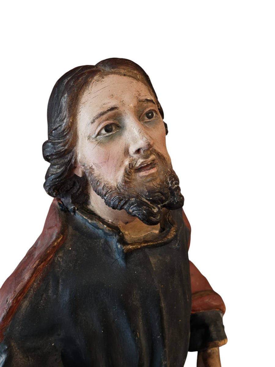 Cristo in cartapesta e terracotta-photo-2