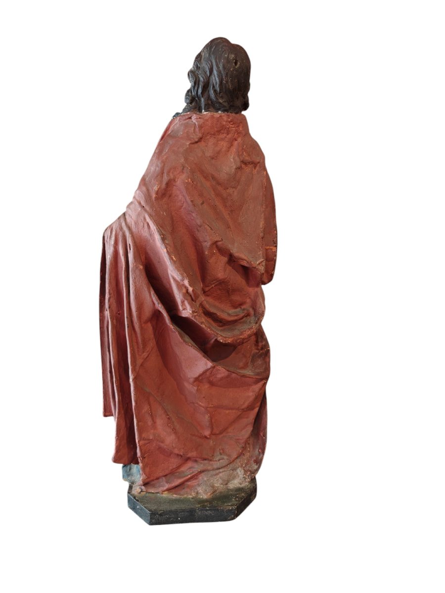 Cristo in cartapesta e terracotta-photo-4
