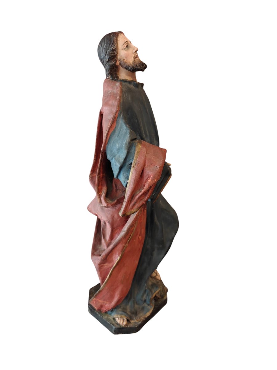 Cristo in cartapesta e terracotta-photo-5