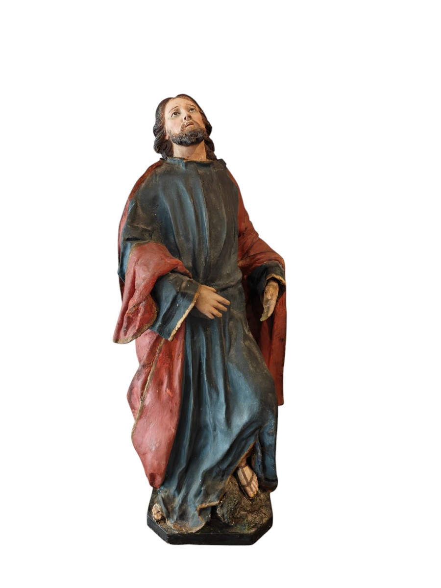 Cristo in cartapesta e terracotta