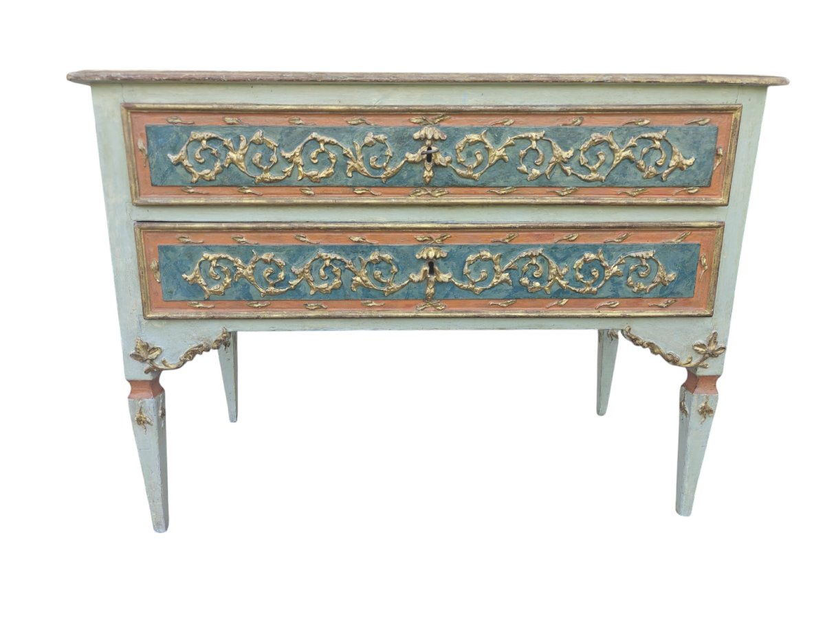 Comò neoclassico laccato-photo-2