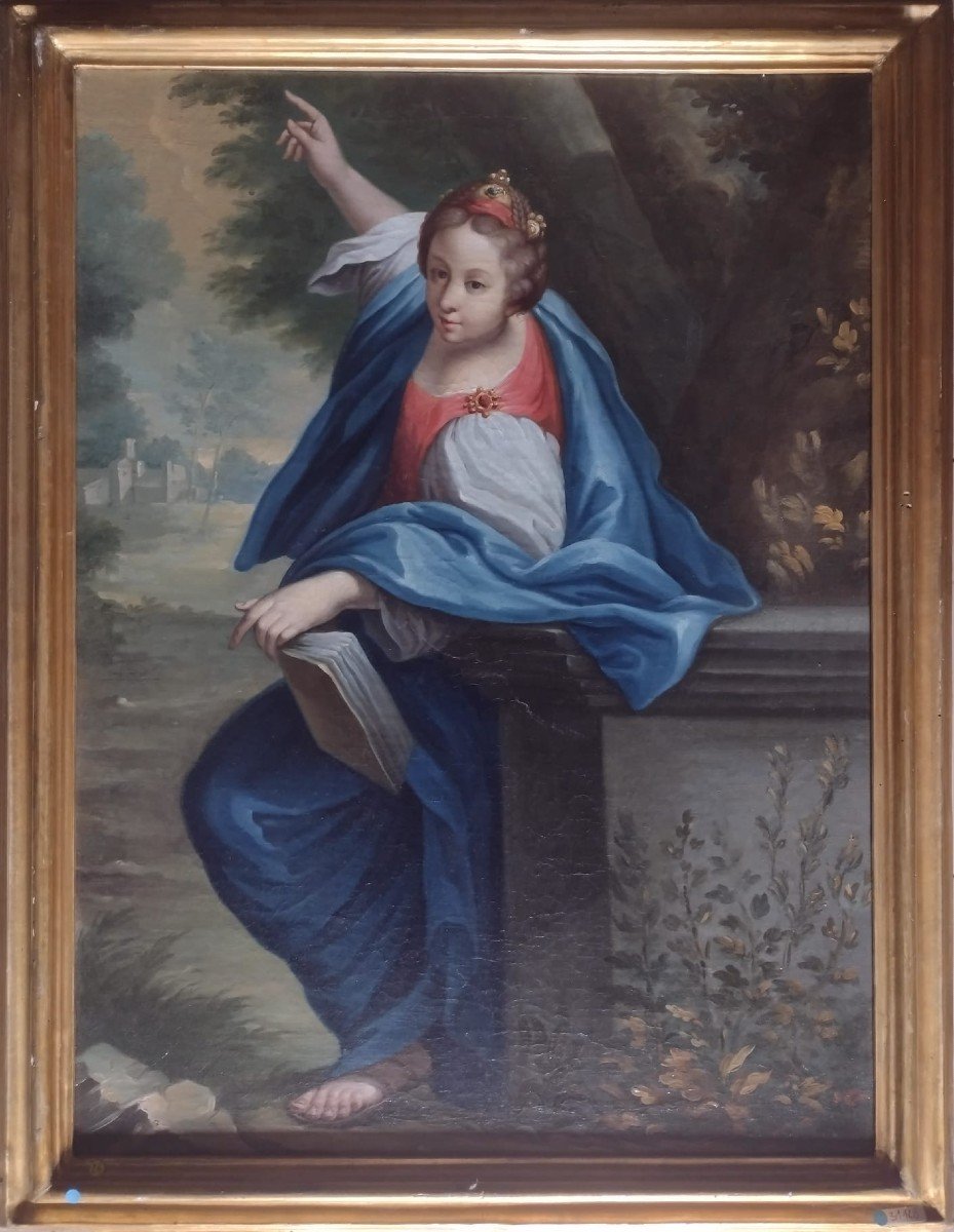 Tableau Du XVIIIe Siècle Représentant Sainte Marguerite d'Antioche