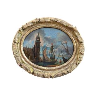 Paesaggio con marina