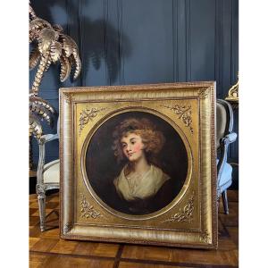 Painting / Portrait From The 19th Century, French School - Oil On Canvas