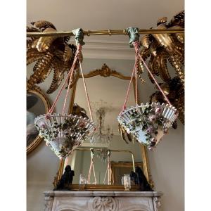 Pair Of Late 19th-century German Porcelain Planters