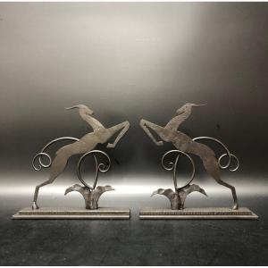 Michel Zadounaisky (1903-1983) Leaping Antelopes