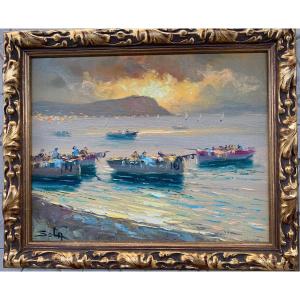 Around Menton By Louis Sola (1928-2011)