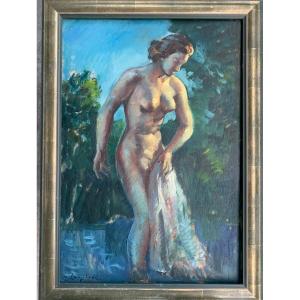 Nude By Pierre Langlade, Painter Of La Rochelle