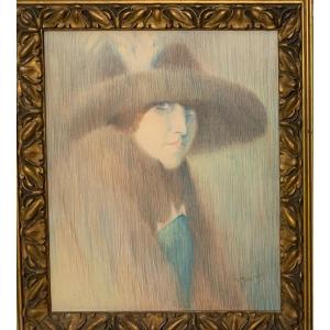 The Woman With The Hat Art Deco Period
