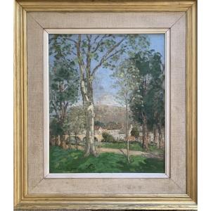 Landscape By Maurice Déziré-lucas, Breton Painter