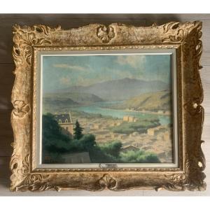 Hippolyte Lety View Of Vienna And The Rhône From The Heights