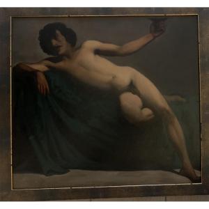 Bacchus Or Academic Nude XIX Century