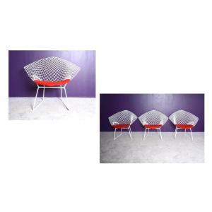 Diamond Armchair By Harry Bertoia For Knoll International 1970's