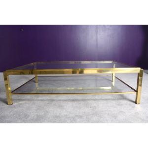 Double Top Coffee Table “flaminia” Model By Willy Rizzo,