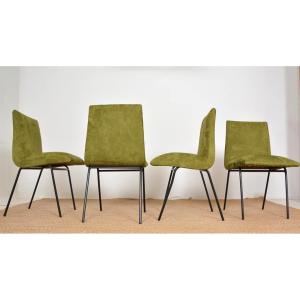 Set Of 6 Vintage Cm145 Chairs By Paulin, Circa 1954