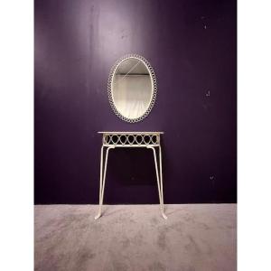 Console Table With Mirror From The 1960s