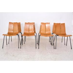 Ga Chairs By Hans Bellmann For Horgen-glarus, Switzerland, 1960s
