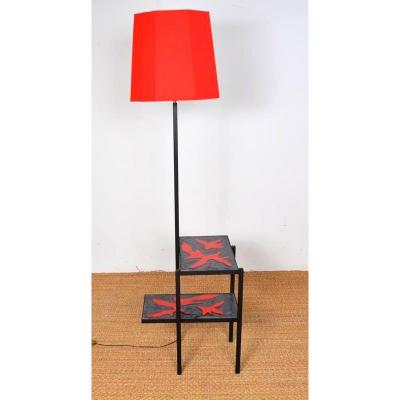 Lampadaire/ Guéridon datant des années 50