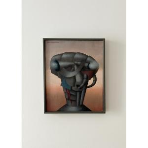 Pierre De Maria (1896-1984), Man At Arms, 1968, Oil On Canvas