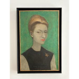Pierre Pelloux (1903–1975), Portrait Of A Woman, 1962, Oil On Canvas