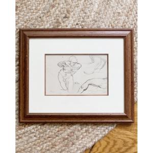 Alfred Stevens (1823-1906), Study Sheet Probably After Des Ignudi, 1844