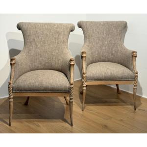 Pair Of French Vintage Chairs