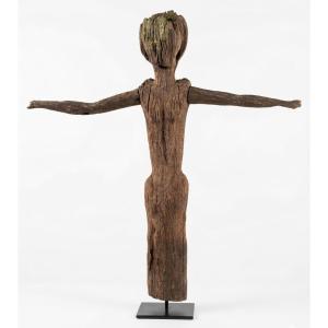 Tribal Wooden Statue From Borneo