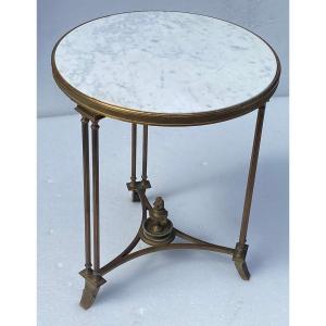 1970 'french Pedestal Table Adam Weisweiler Style Maison Jansen