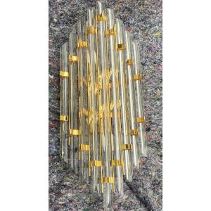 1970/80′ Murano Crystal Wall Lamp H 78.5 X 33 X 13 Cm