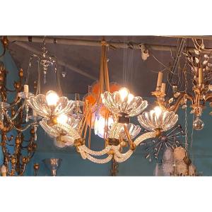 1940′ Barovier Chandelier 5 Arms Of Light ø 82 Cm X H 110 Cm