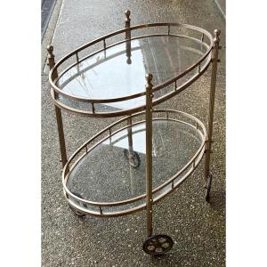 1970s Silvered Bronze Rolling Barmaison Bagues With Pilaster Galleries