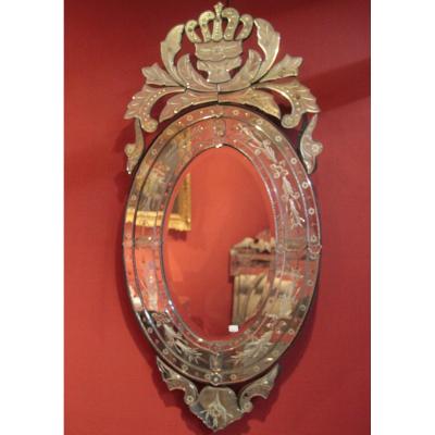Oval Venetian Mirror