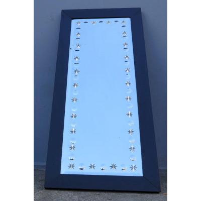 1900/40 'venice Mirror With Bubbles And Stars 55 X 124 Cm